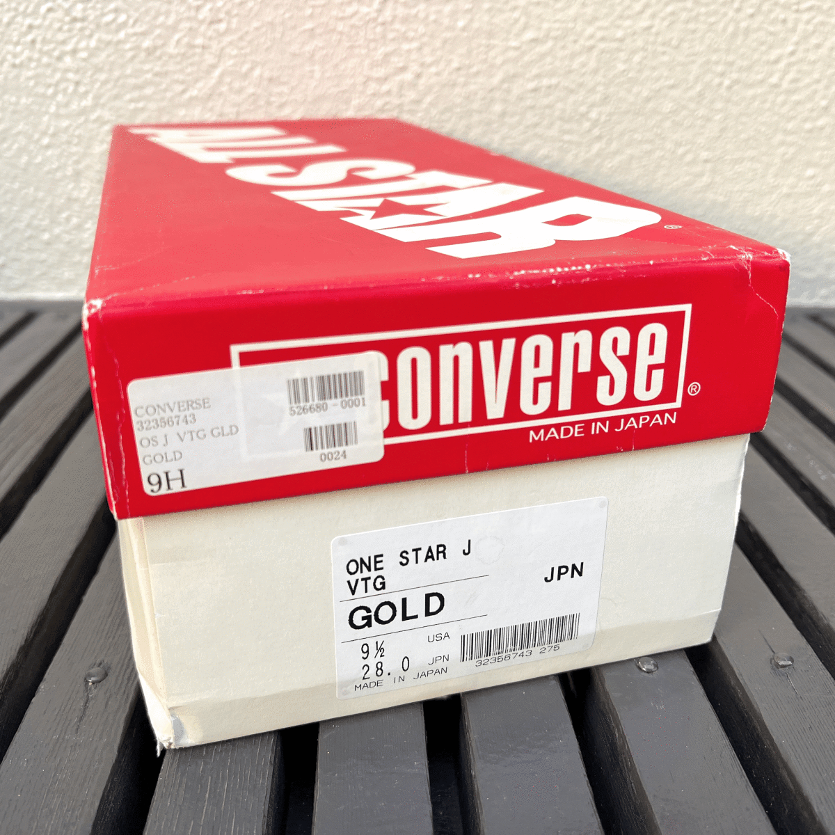 CONVERSE ONE STAR J VTG GOLD TIME LINE ゴールド 28cm/US9.5