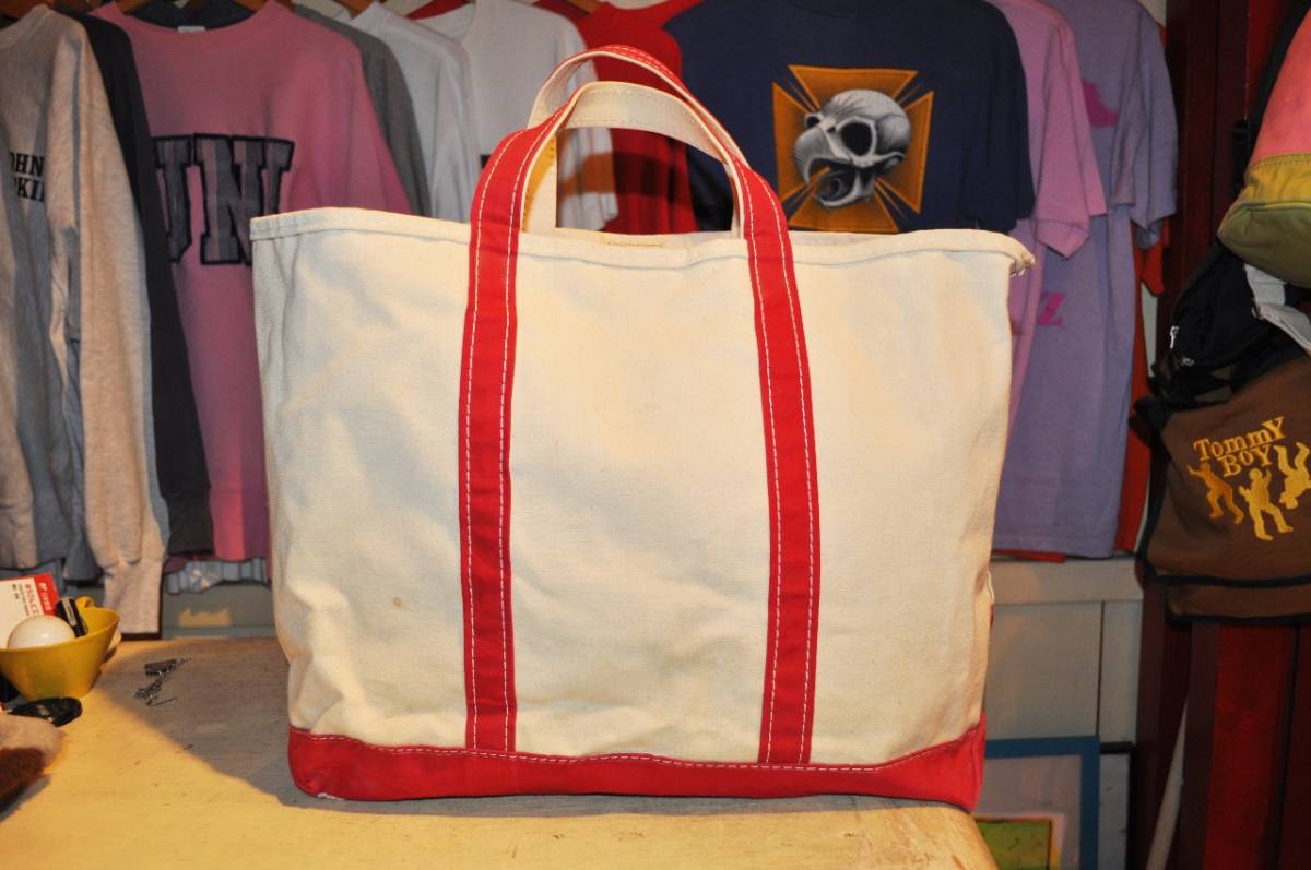 80s L.L. Bean BOAT AND TOTE 2色タグ - バッグ