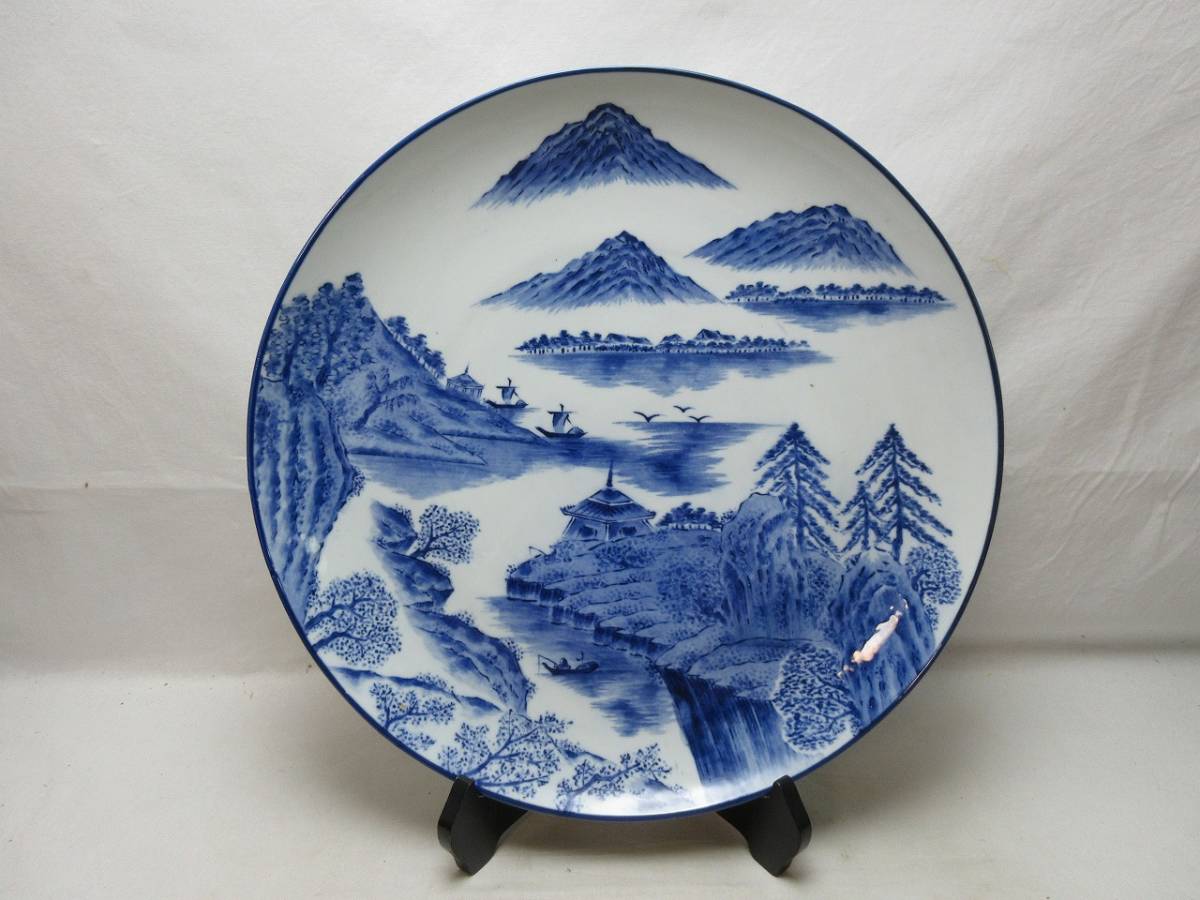 人気No.1】 染付大皿 山水皿 古伊万里 伝来品 時代物 blog