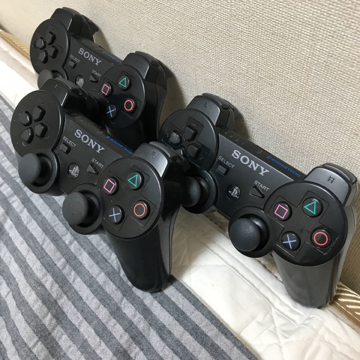 【ジャンク】 PS3 純正 コントローラー　3個セット DUALSHOCK3