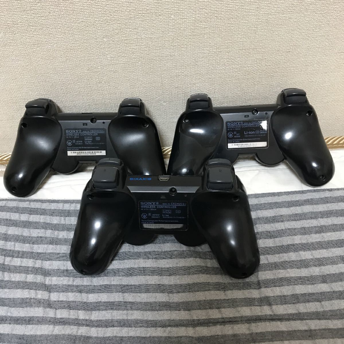 【ジャンク】 PS3 純正 コントローラー　3個セット DUALSHOCK3