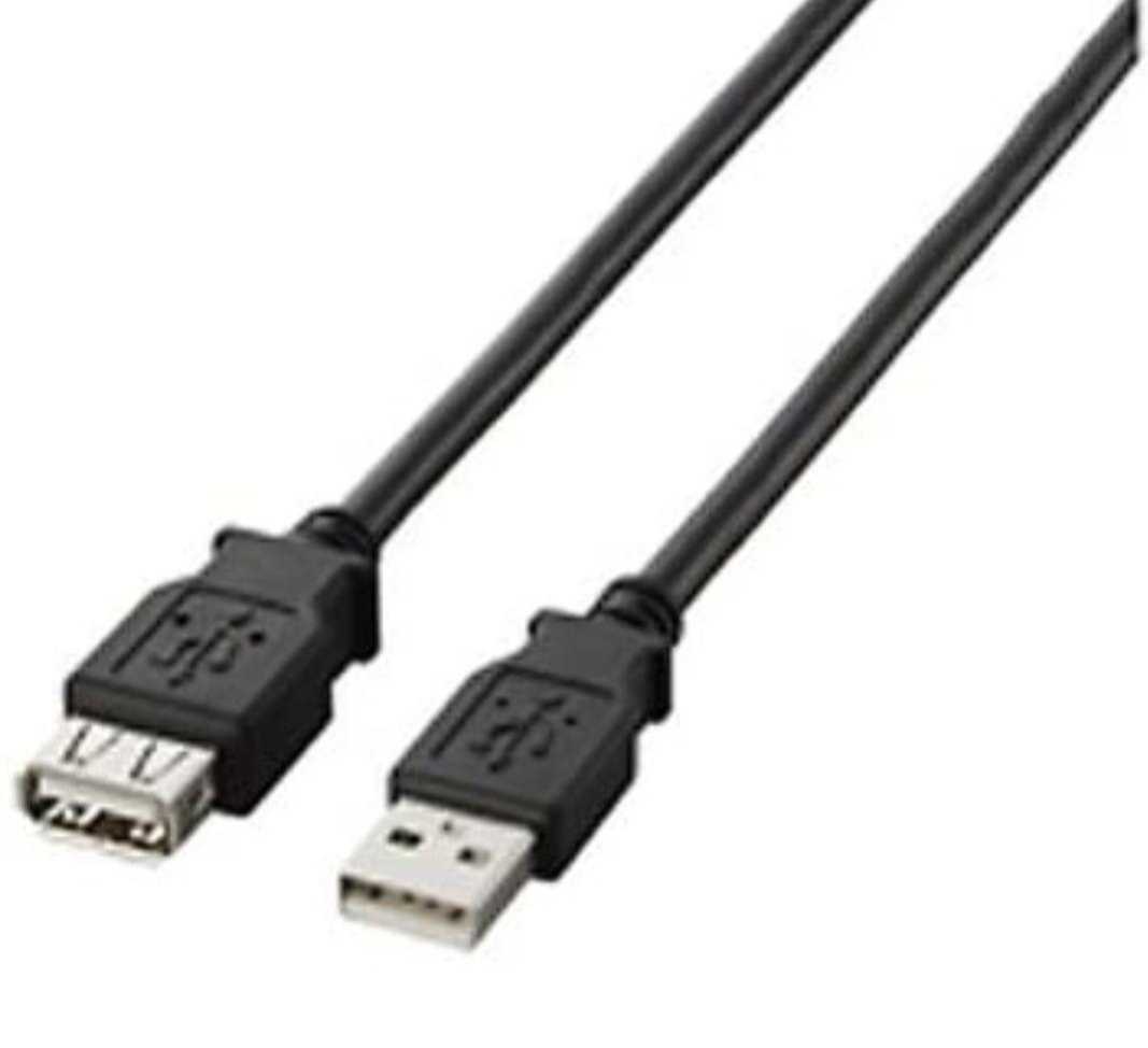 【新品 未開封品】ELECOM　USB2.0　延長ケーブル　U2C-E30BK　送料無料