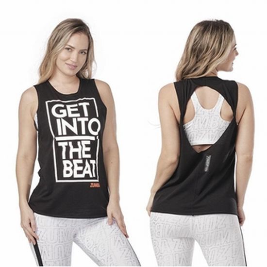 【正規品・新品】XSサイズ★ZUMBA・ズンバ★Shimmer Open Back Tank　BK_画像1