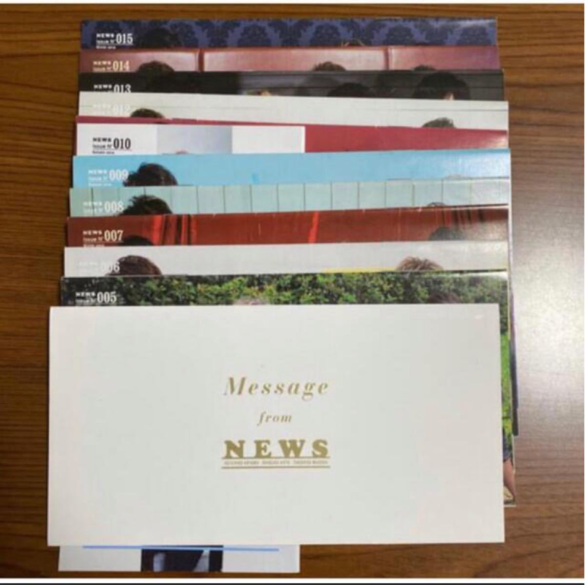 【最終値下げ】NEWS 会報NO:5〜38 message from NEWS  誕生日カード