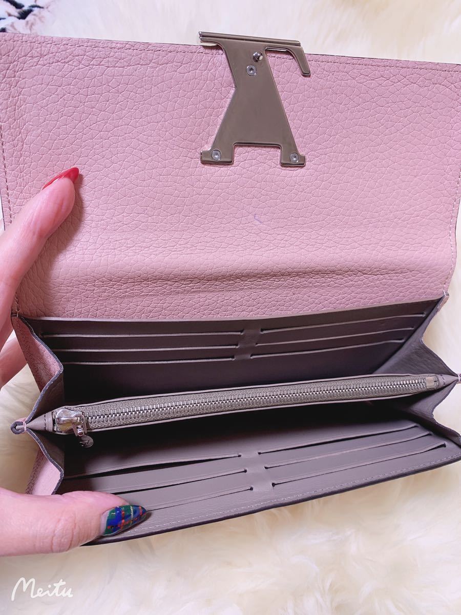 LOUIS VUITTON 極美品☆正規品 ルイヴィトン カプシーヌ 長財布 M61250