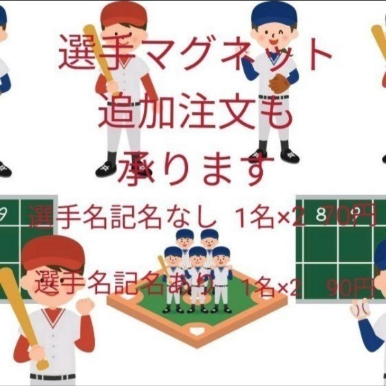 さるびあ樣専用 新新スコア、アナウンスの強い味方 マグネット付き記名あり追加あり スコア アナウンスの強い味方 メンバーボード マグネット付き