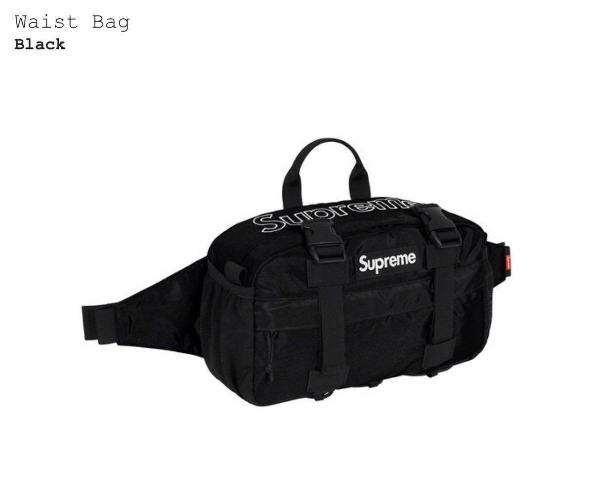 特別プライス supreme Waist Bag ウエストバッグ 黒 ブラック - 通販 