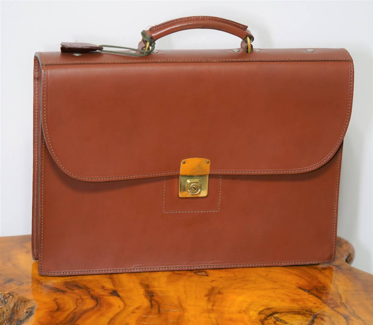 [ rare ] Beams F special order *b ride ru leather * business bag | Scotland ( Britain made )