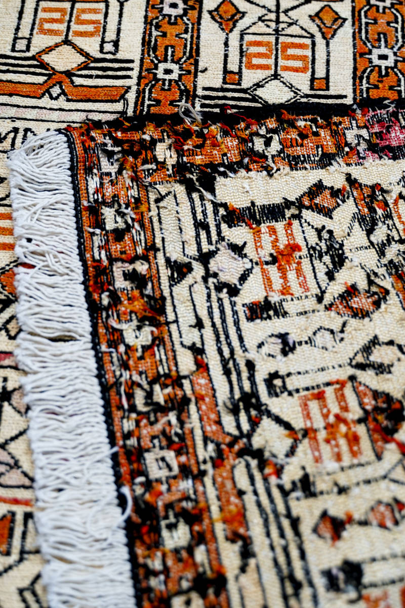 アゼルバイジャン産 キリム イラン直輸入 size: 87cm x 70cm stn アゼルバイジャン産 キリム イラン直輸入 size: 87cm x 70cm stn