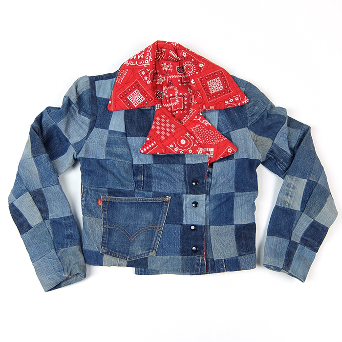 LEVIS リメイク ライダース パッチワーク ビンテージ ディスプレイ BIG