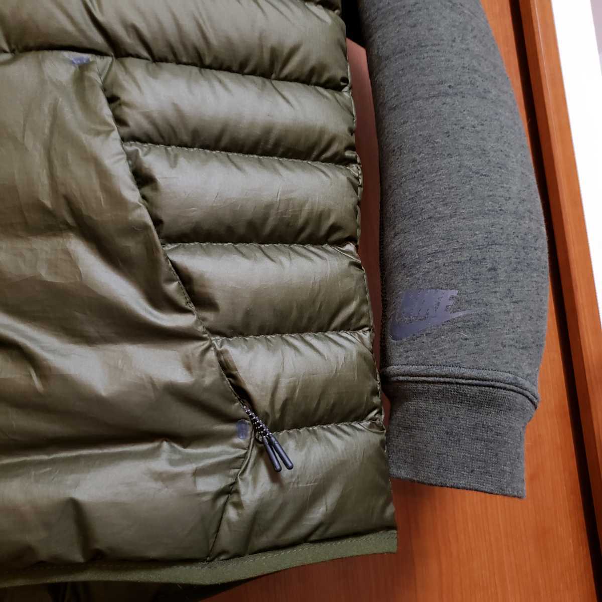 【極美品】NIKE TECH FLEECE AEROLOFT Lサイズ ナイキ テックフリース エアロロフト ダウン ジャケット _画像4