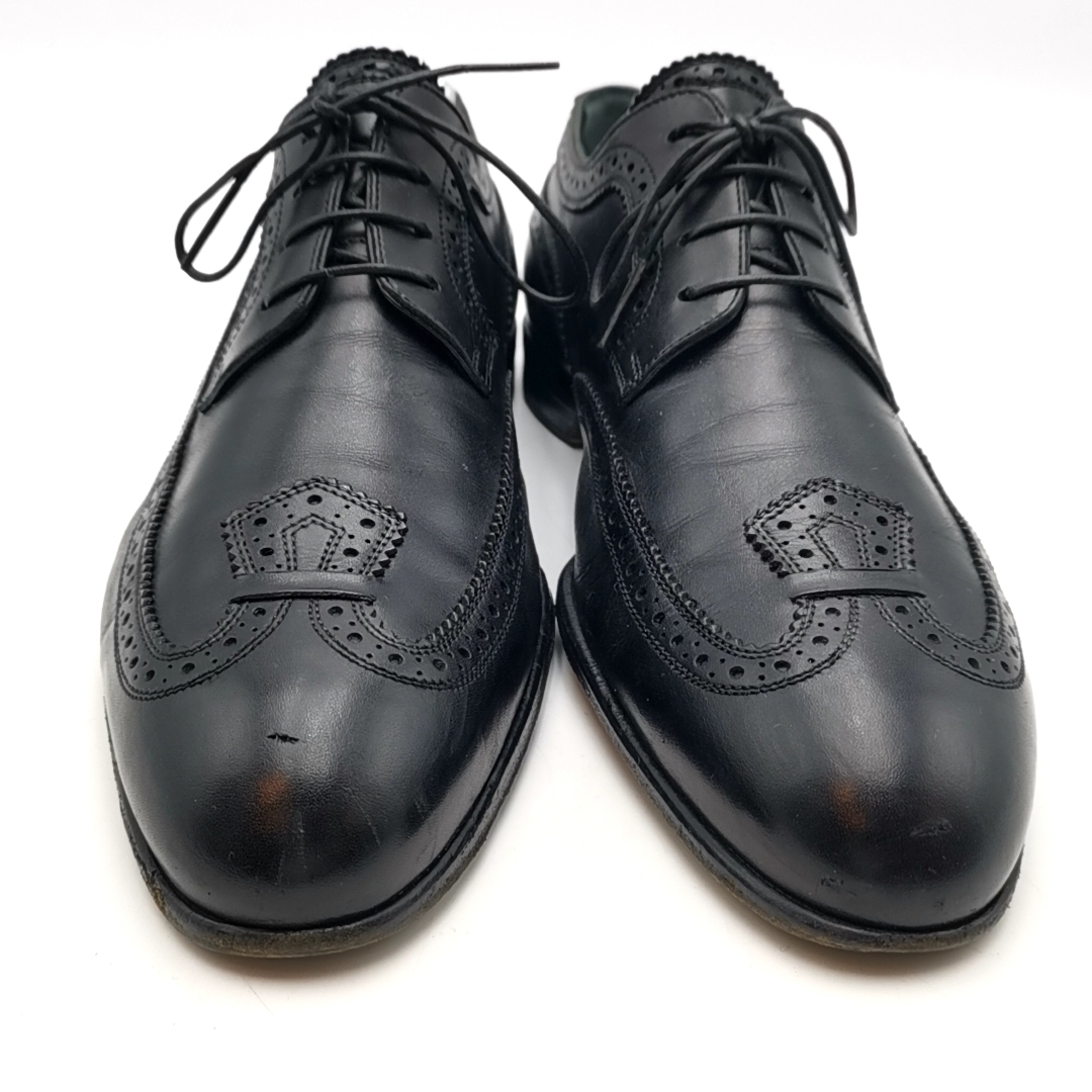  free shipping Louis Vuitton LOUIS VUITTON business shoes shoes race up shoes ST0172 leather original leather 6M 25cm corresponding black black group men's 