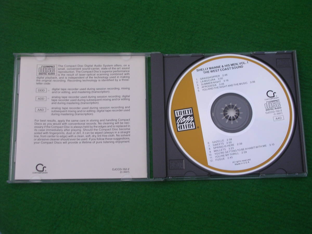 CD・US:SHELLY MANN & HIS MEN /THE WEST COAST SOUND_画像2