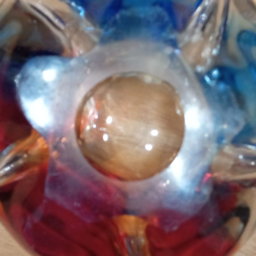 レア　灰皿　ブルドッグ　ビンテージ　アンティーク　レトロ 艶っぽい ブルーカラー ガラスアッシュトレイ ガラス灰皿