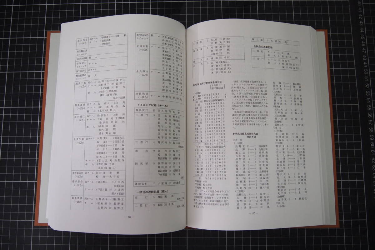 D-0086　長野県高等学校野球大会記念史　Ⅳ　50周年記念　平成9年3月31日　長野県高等学校野球連盟　スポーツ　高校野球　甲子園　_画像5