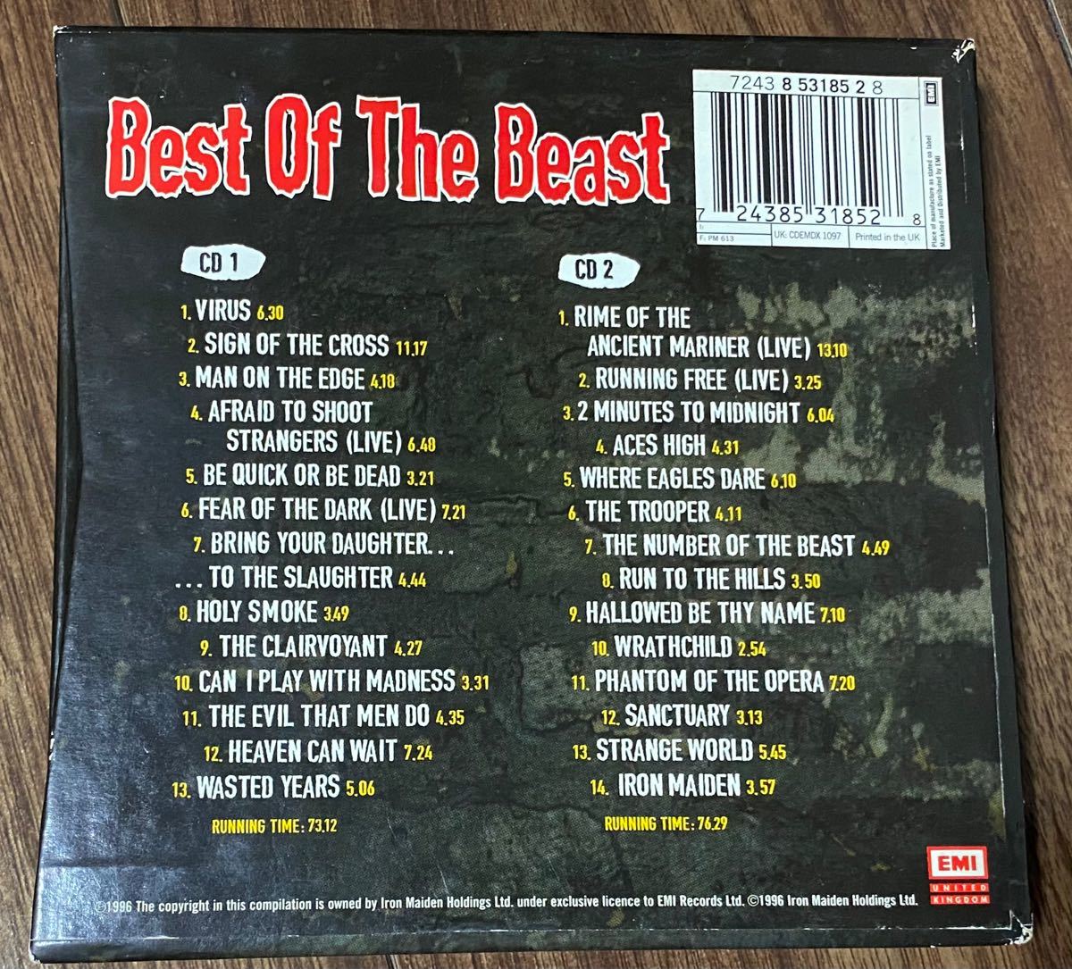 Best of the Beast アイアン・メイデン ベスト・オブ・ザ・ビースト 2枚組 IRON MAIDEN 輸入盤　限定