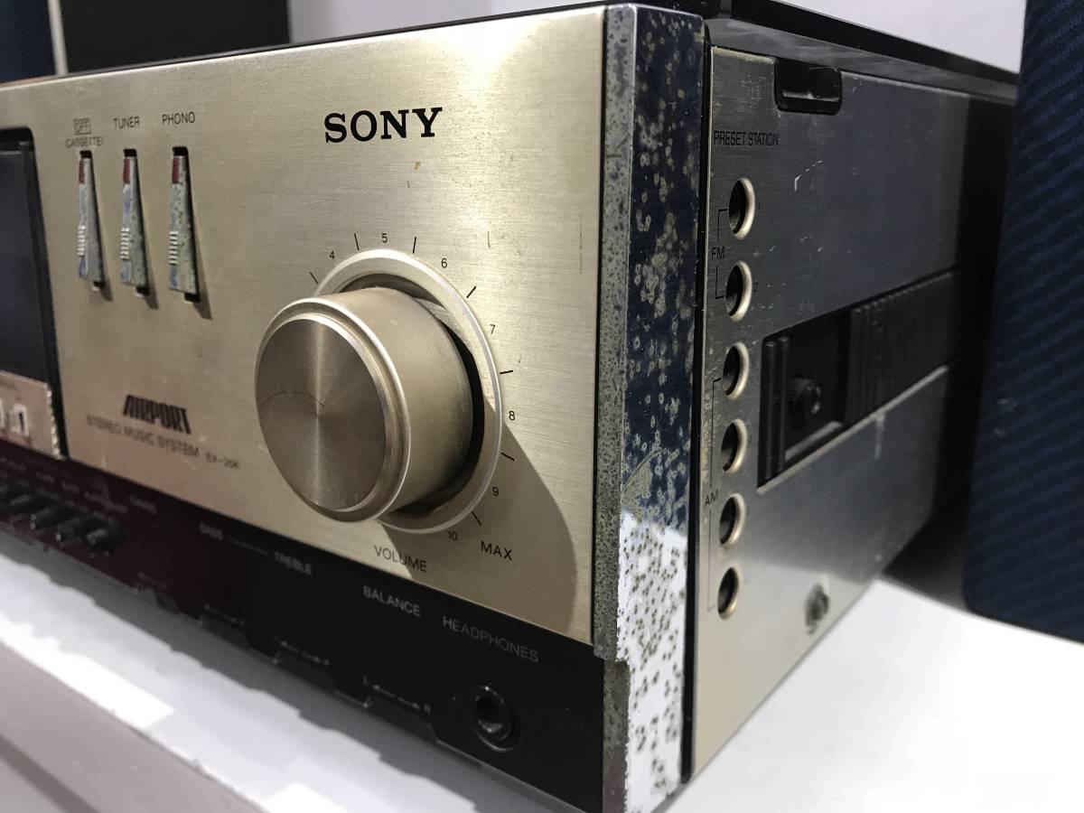 ★【昭和レトロ モジュラーステレオ】SONY(ソニー)EX-30K(レコードプレーヤー・カセットデッキ・スピーカー)★ジャンク品 名古屋市引取推奨_画像8