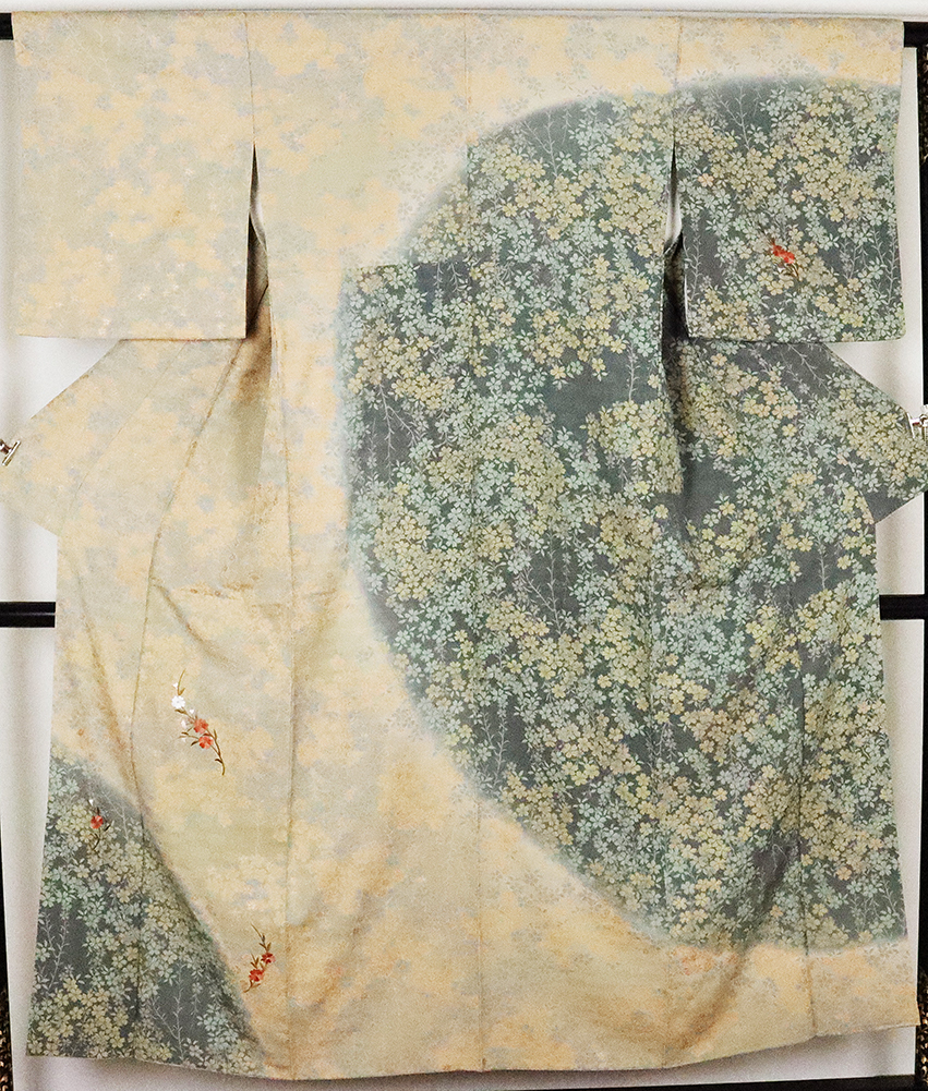 偉大な 訪問着 中古 リサイクル 送料無料 公式行事 美品 ki19700 Sサイズ 7号 刺繍花 桜 暈し 黄緑 緑 正絹 仕立て上がり 偉大な 訪問着 中古 リサイクル 送料無料 公式行事 美品 ki19700 Sサイズ 7号 刺繍花 桜 暈し 黄緑 緑 正絹 仕立て上がり