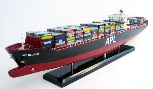 人気の春夏 ●新品特価　APLコンテナタンカー 70cmL・木製完成品 完成品