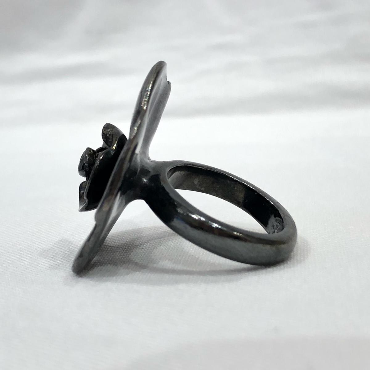 充実の品 13号 【希少】CHANELシャネル カメリアリング ロゴ刻印13号