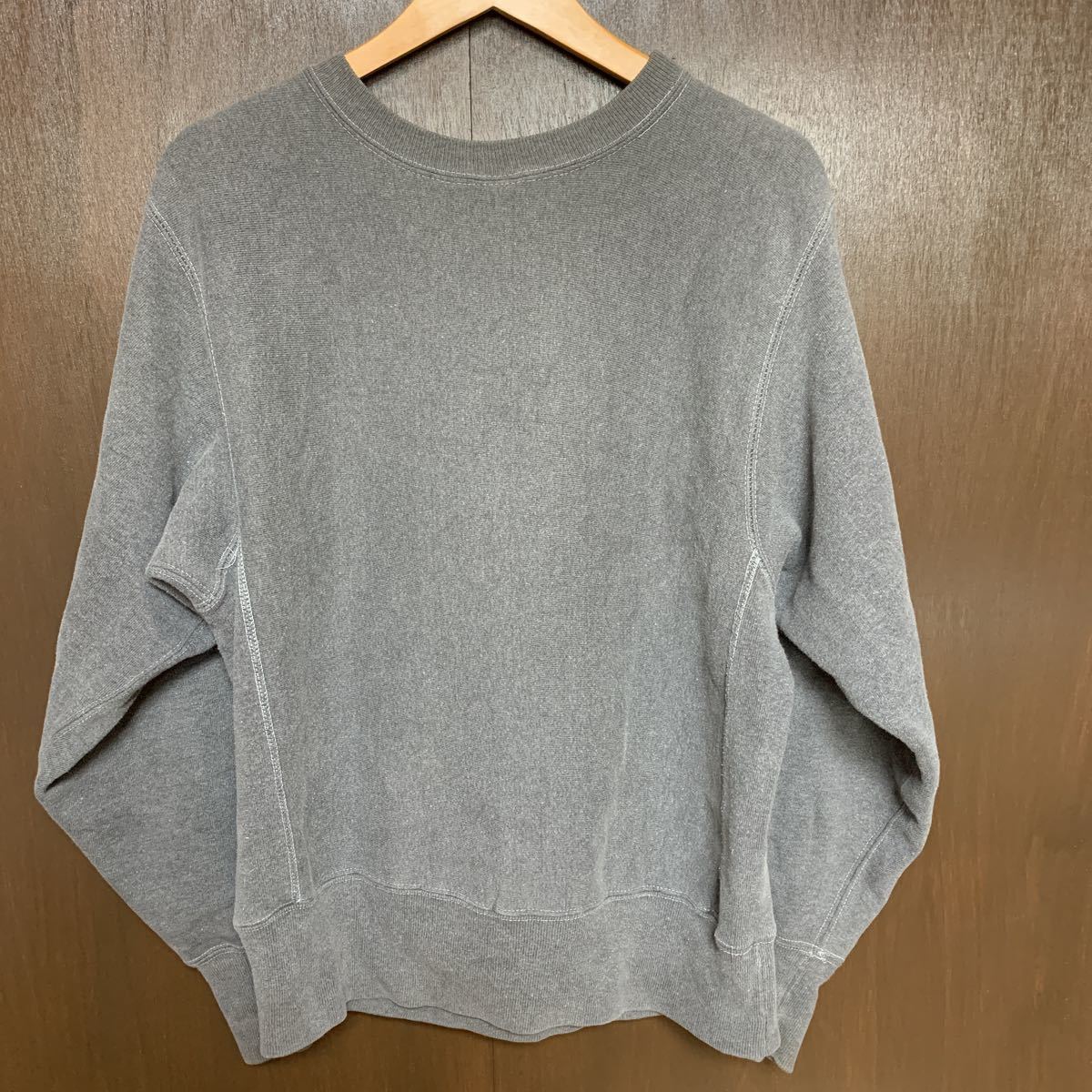 レアカラー 90s Champion REVERSE WEAVE 無地 M チャコールグレー チャンピオン リバースウィーブ スウェット 刺繍タグ トリコ USA製