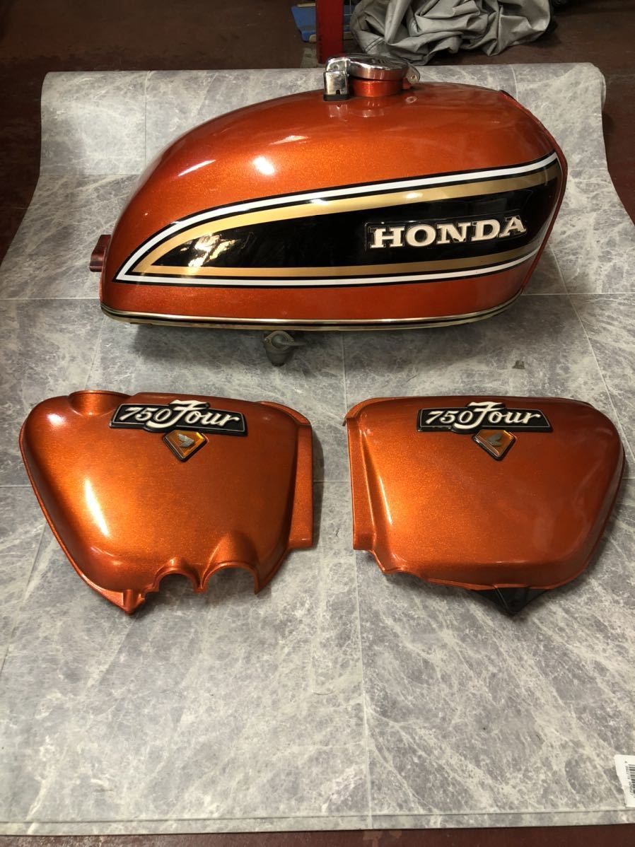 CB750Four 純正外装一式 フレークサンライズオレンジ当時物 CB750Four 純正外装一式 フレークサンライズオレンジ当時物