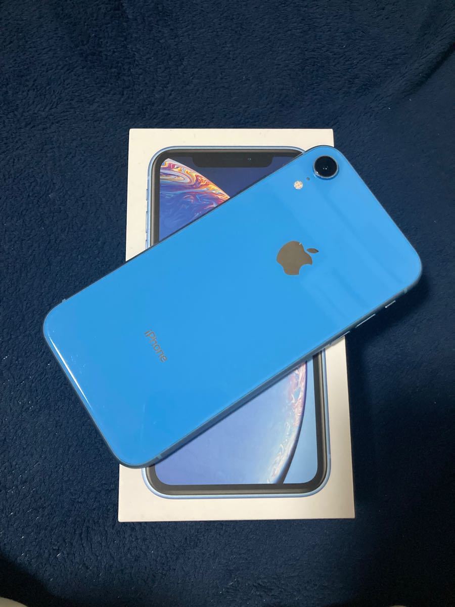 iPhone XR SIMフリー64GB ブルー　美品　
