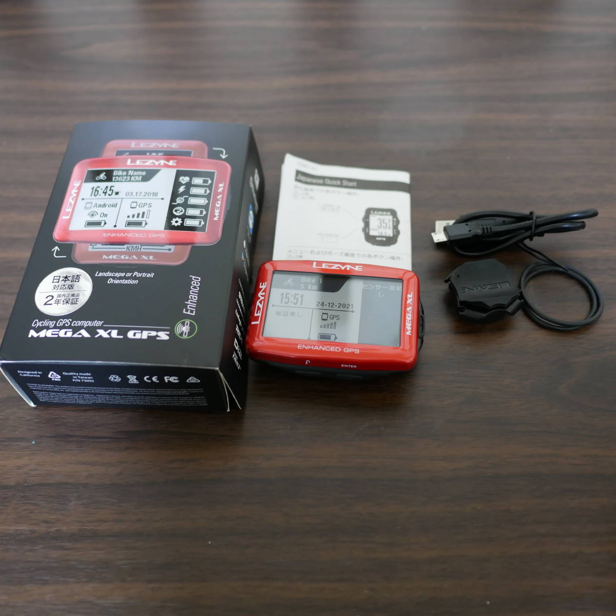 週末特売 レザイン LEZYNE MEGA XL GPS 美品 限定カラー レッド www