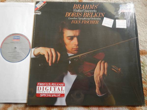 【LP】ボリスベルキン(411677-1蘭LONDON1985年BORIS BELKIN米国向EXPORTブラームスヴァイオリン協奏曲BRAHMS/VIOLIN CONCERTO)_画像1