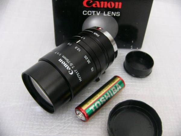 新品 CANON HV7517 Cマウント7.5-75mm F1.7 超小型ズームレンズ www.pa ...