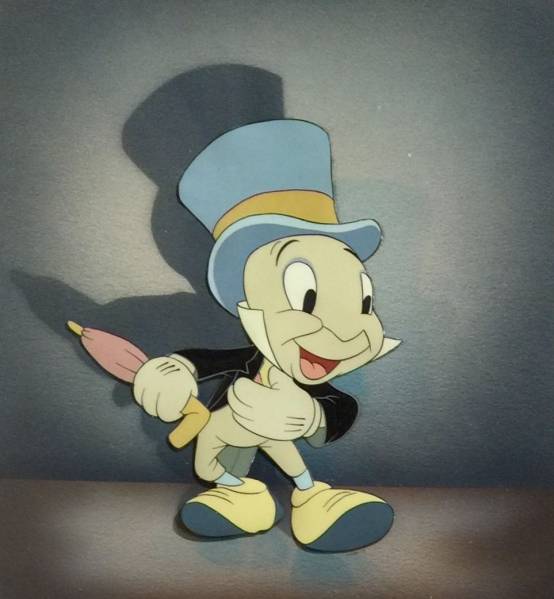超人気の ディズニー ピノキオ ジミニークリケット原画 セル画 Disney