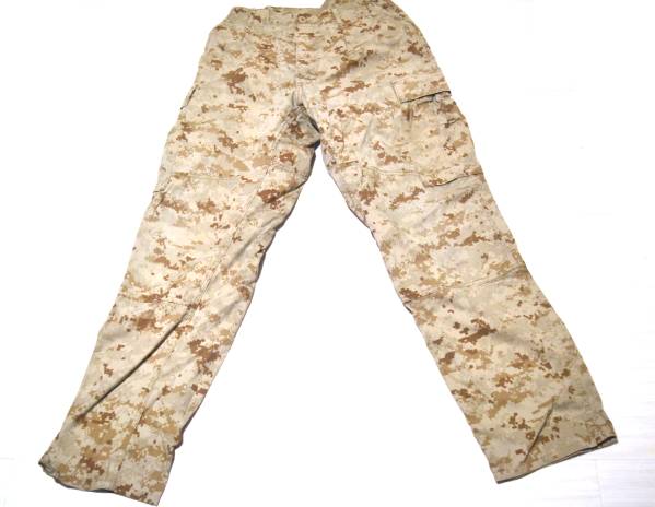 USMC 米海兵隊 実物 防虫仕様 デザート迷彩 パンツ S/R_画像1