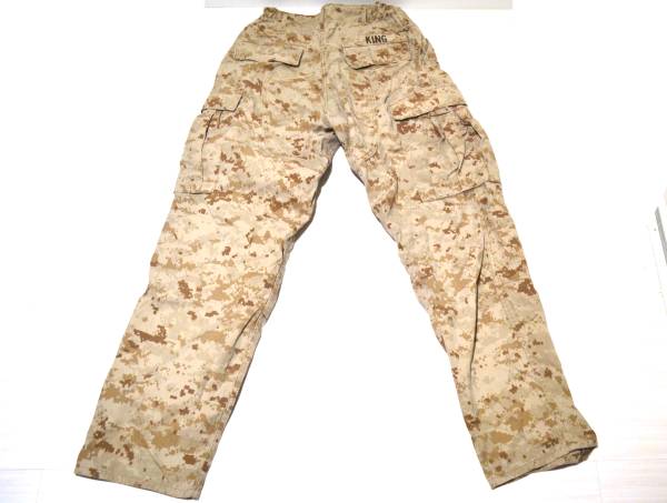 USMC 米海兵隊 実物 防虫仕様 デザート迷彩 パンツ S/R_画像2