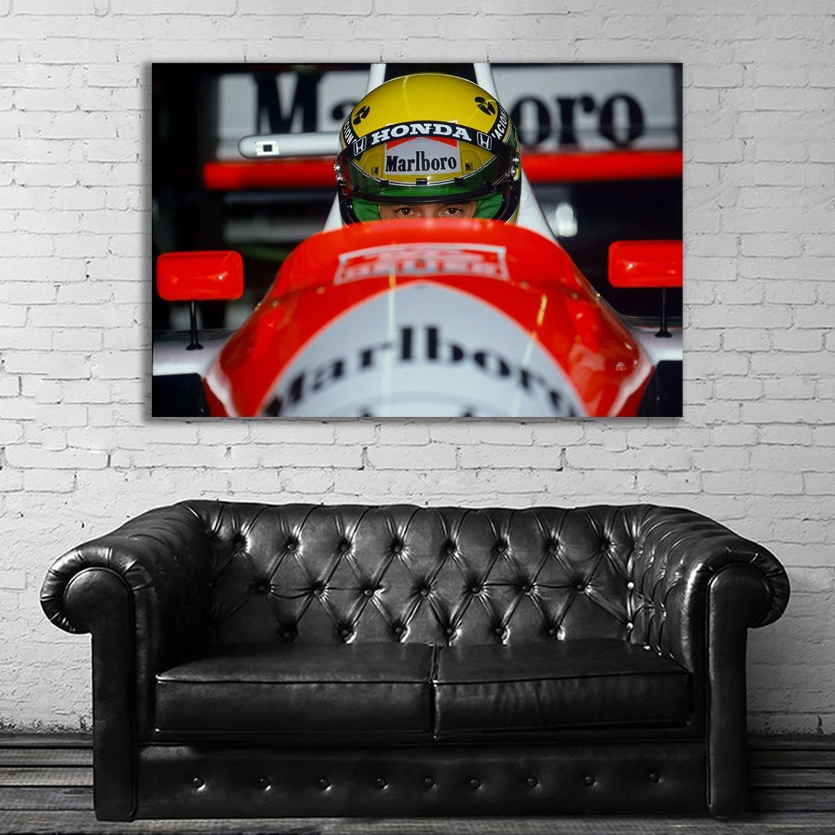 Ayrton Senna アイルトン・セナ 特大 ポスター 約150x100cm 海外 F1 インテリア グッズ 絵 雑貨 写真 フォト アート 大判 大 5の画像1