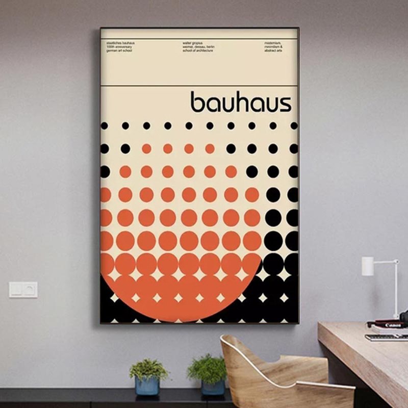 Yahoo!オークション - バウハウス Bauhaus 大 ポスター 70x50cm 