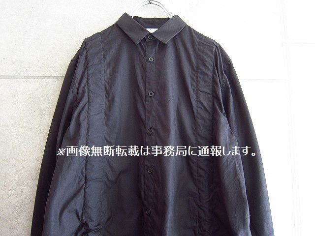 2019SS noir kei ninomiya COMME des GARCONS ノワール ケイ ニノミヤ コムデギャルソン ロングライン バックル シャツ ワンピース/S 黒