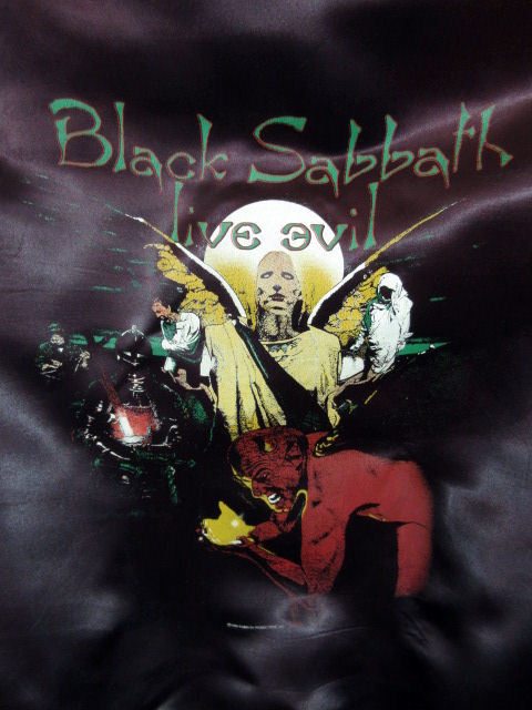 超レア!! 80s ビンテージ USA製【BLACK SABBATH】Live サテン