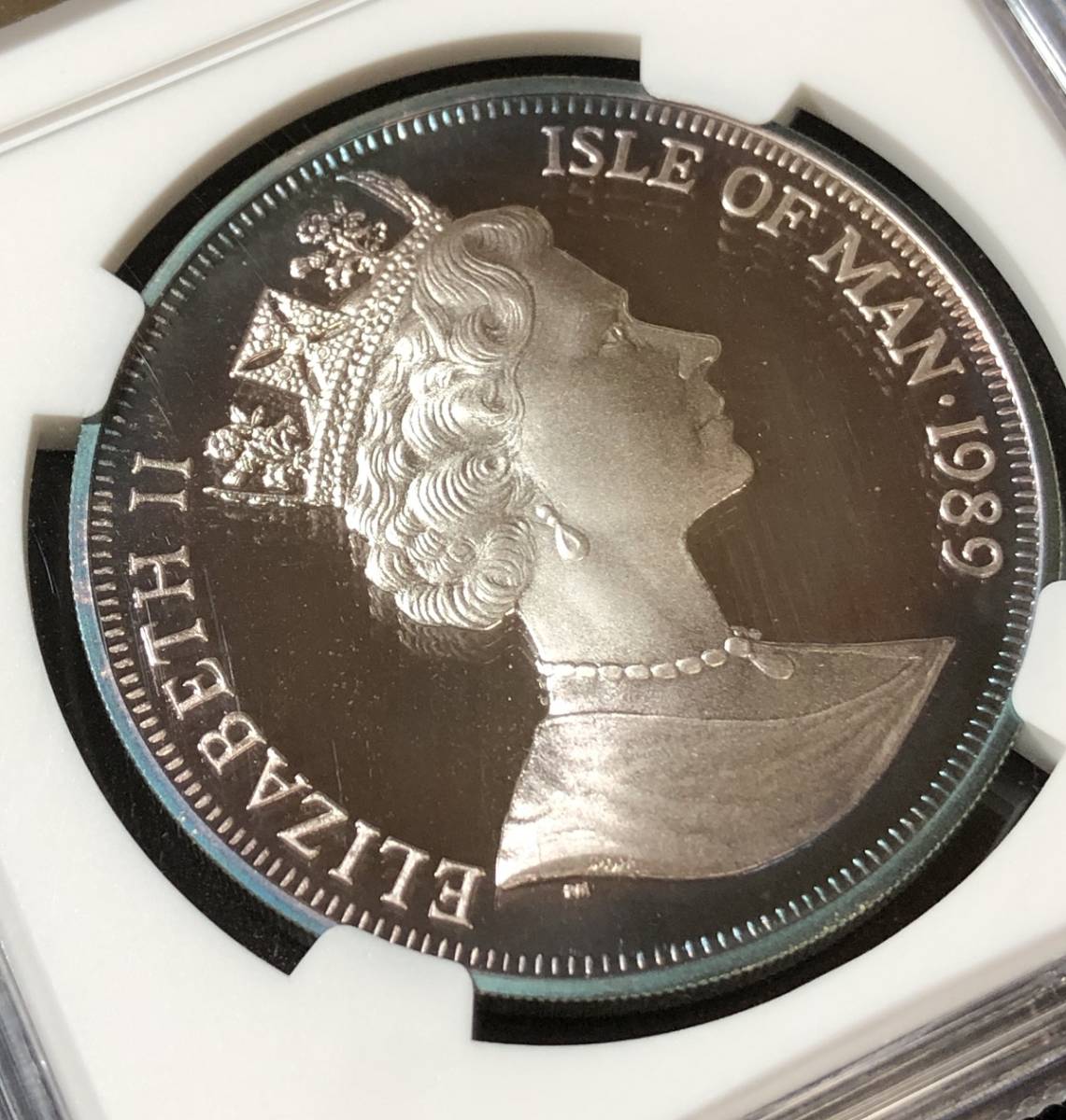 【大人気 キャット 銀貨】1989年 イギリス領 マン島 銀貨 ペルシャ猫 1クラウン NGC PF69UC プルーフ 準最高鑑定 ネコ ねこ Cat シルバー_画像10