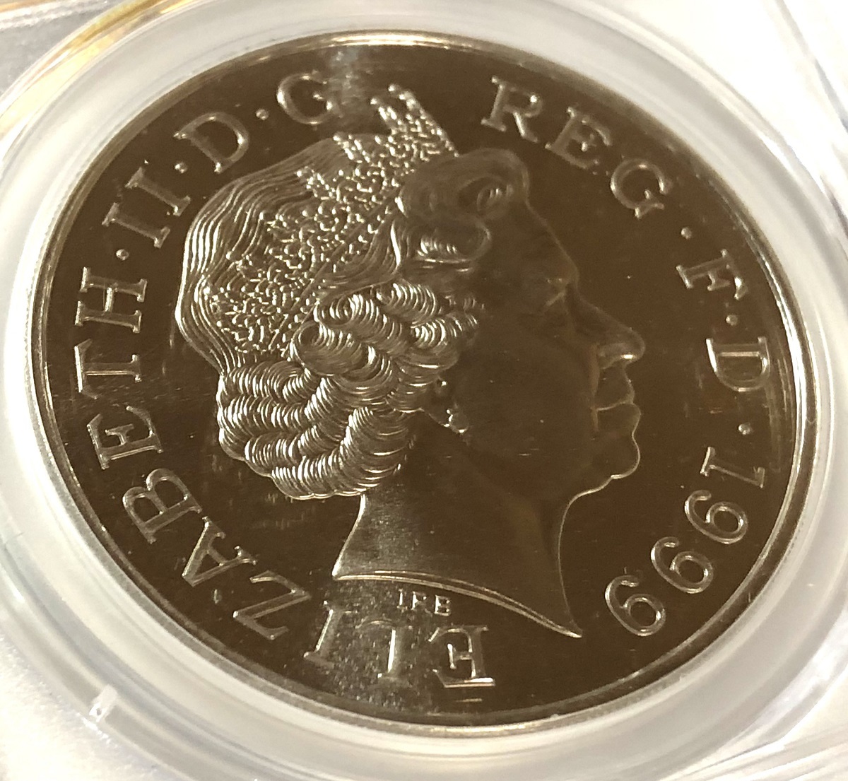 【ダイアナ妃 事実上の最高鑑定 入手困難 Top10】 1999年 イギリス 白銅貨 5ポンド PCGS鑑定 MS69 銀貨でない 人気 稀少 英国 モダンコイン_画像8