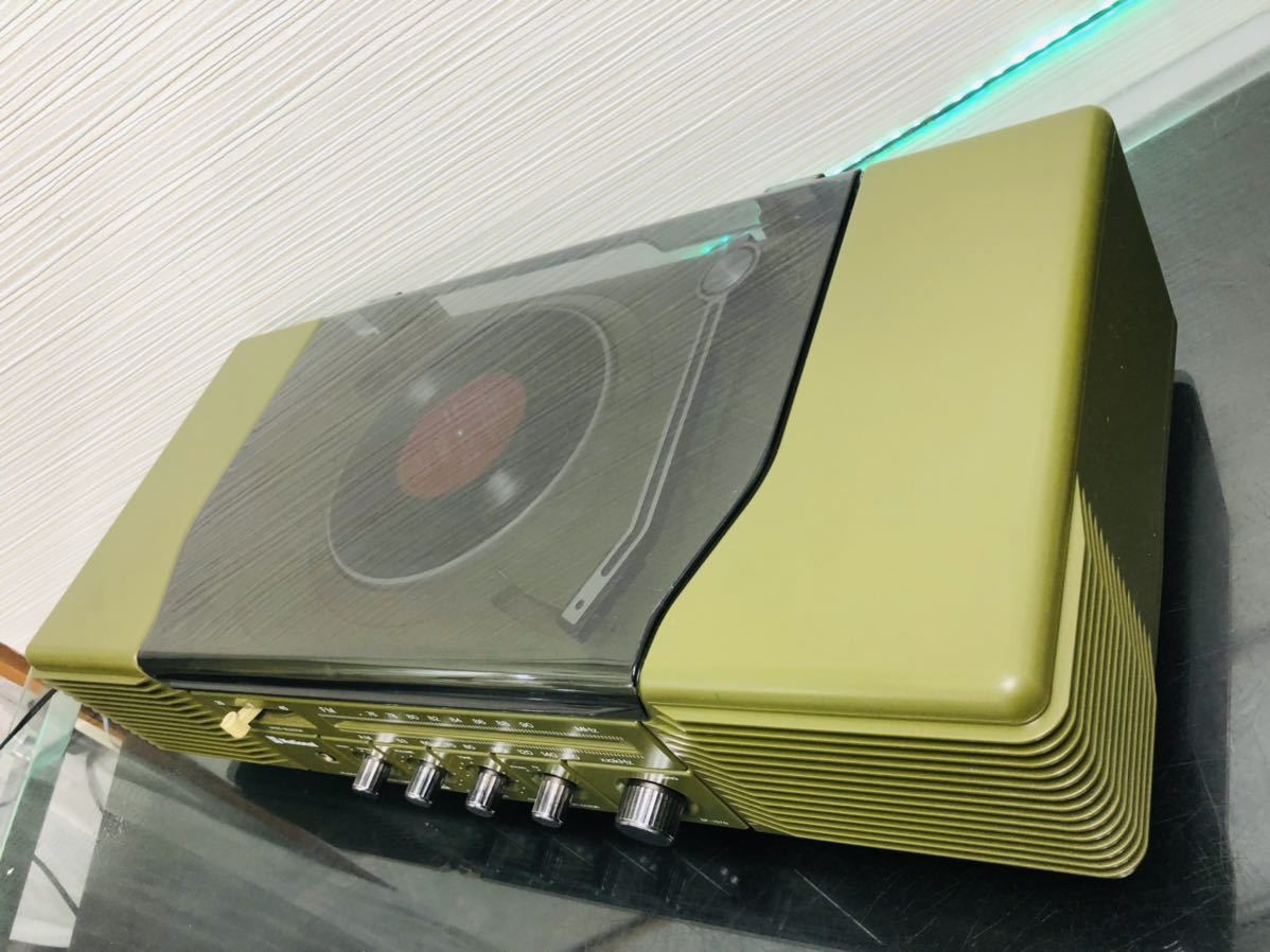 昭和レトロナショナルレコードプレーヤーSF-157N 超レア品動作品 昭和レトロナショナルレコードプレーヤーSF-157N 超レア品動作品