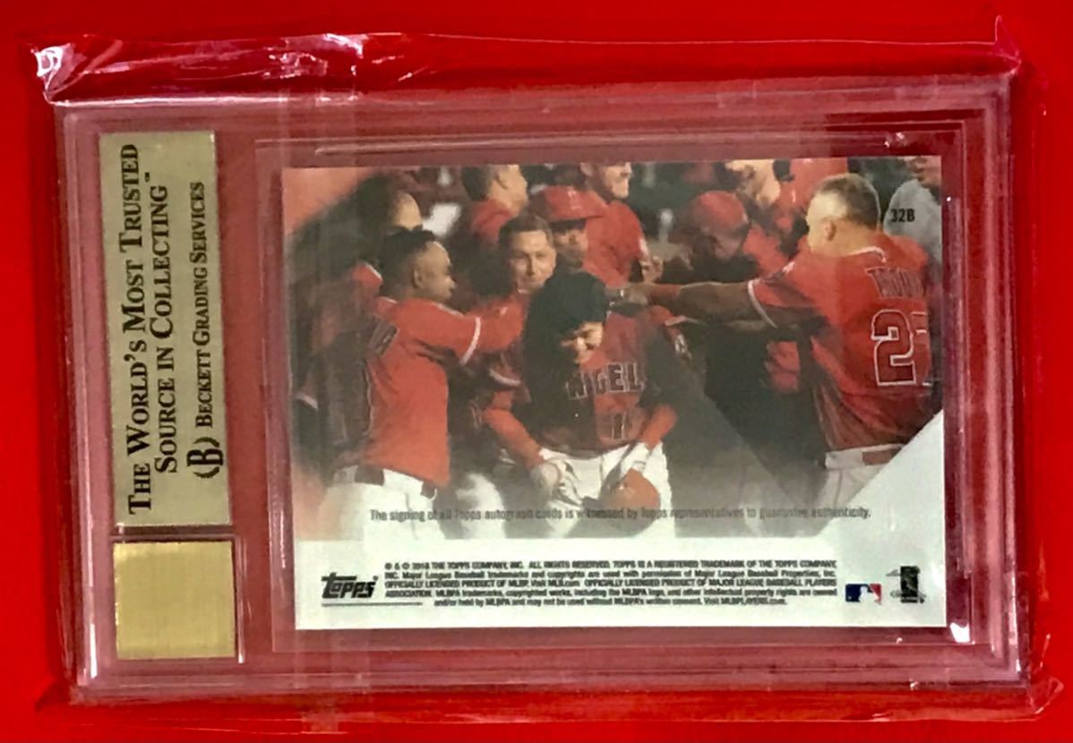 激安】 メジャー初ホームラン 大谷翔平直筆サインカード 初本塁打2018