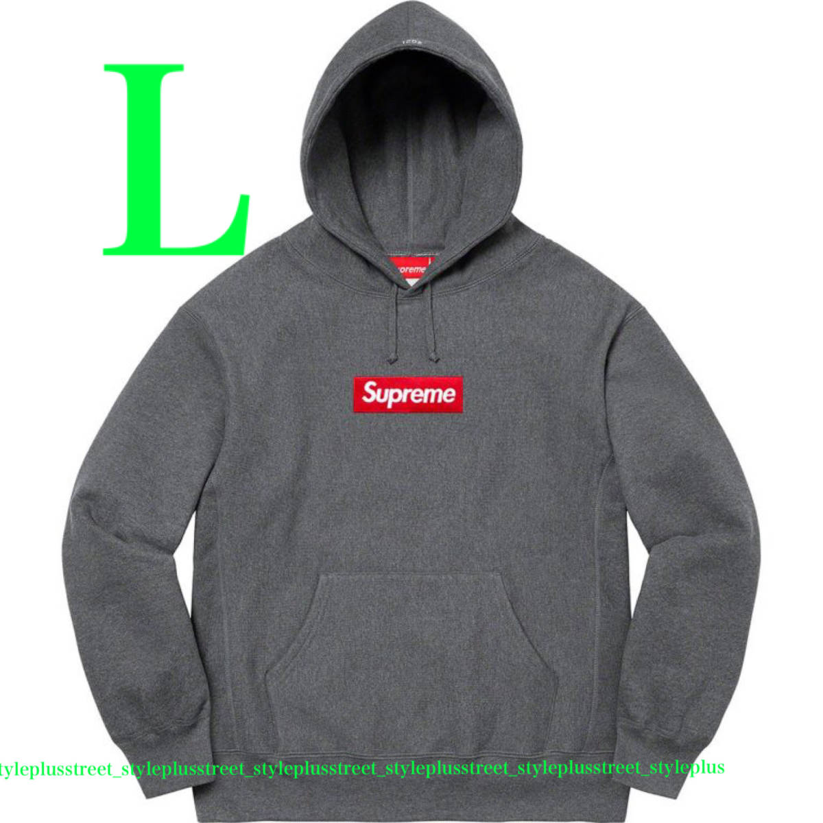 Yahoo!オークション - 21AW Supreme Box Logo Hooded Sweatshirt Charc