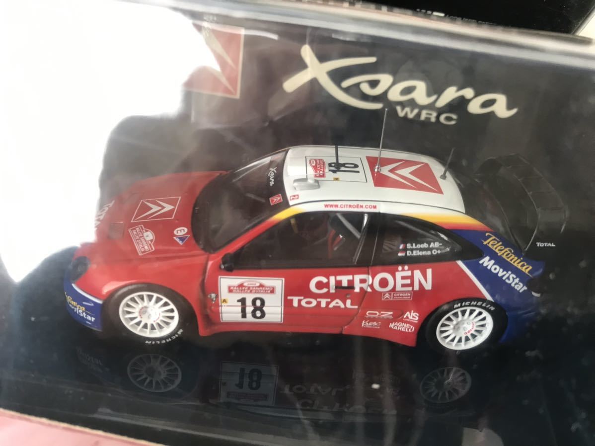 オートアート1/43 ミニカー　シトロンWRC プジョー307WRC セバスチャンローブ　マーカスグロンホルム 2台セット