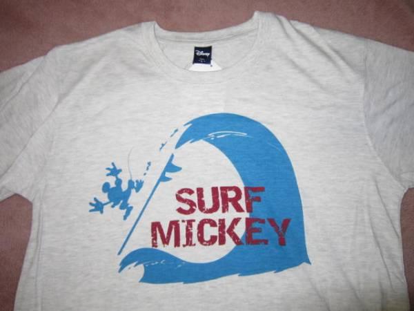 新品 超レア ディズニー ミッキー SURF サーフ 【SALE／77%OFF】 ミッキーマウス セール サーフィン LL サーファー Tシャツ 灰