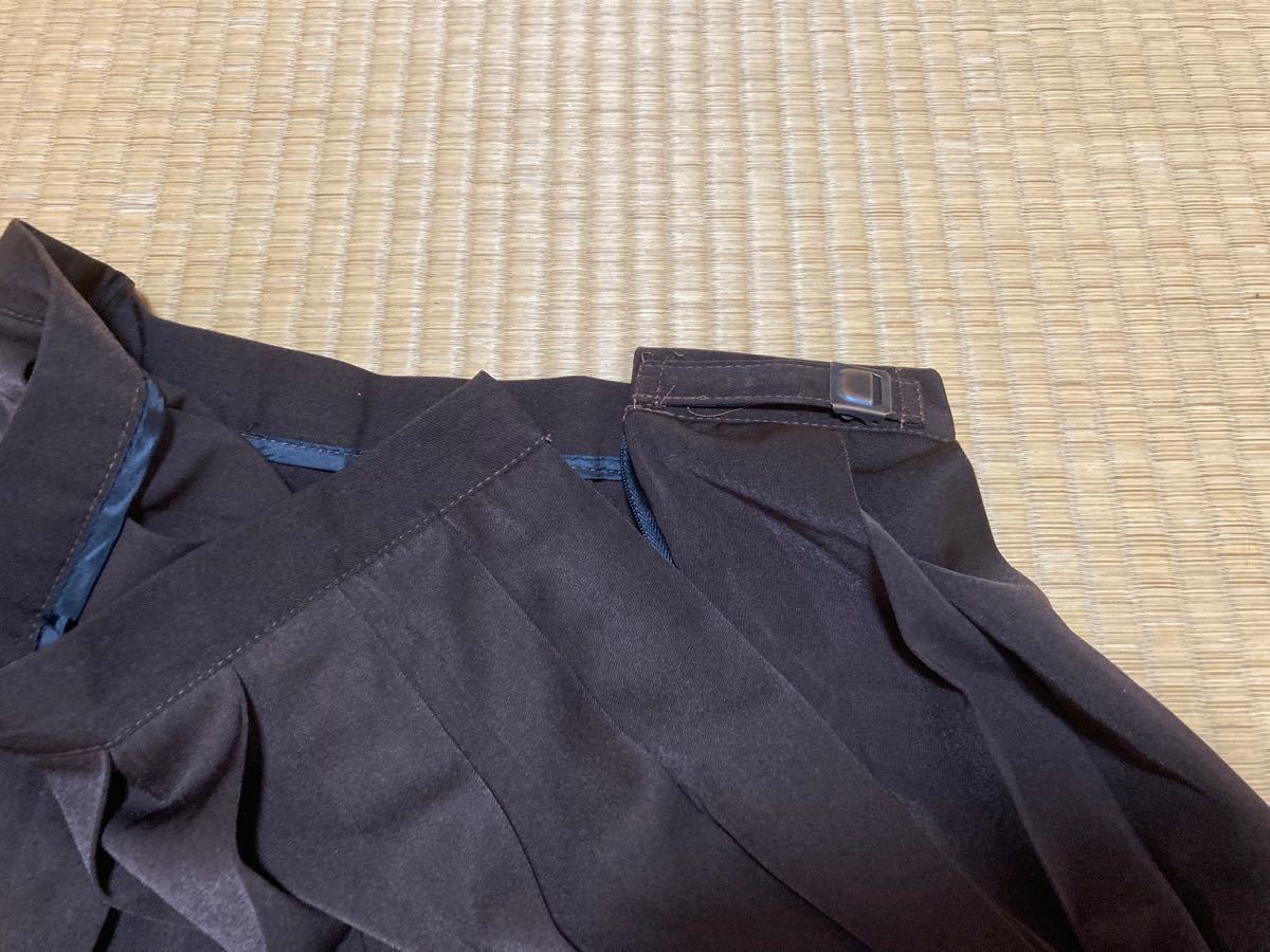 セーラー服 コスプレ衣装　大きいサイズ　上下　半袖　スカート　紐タイ　茶色