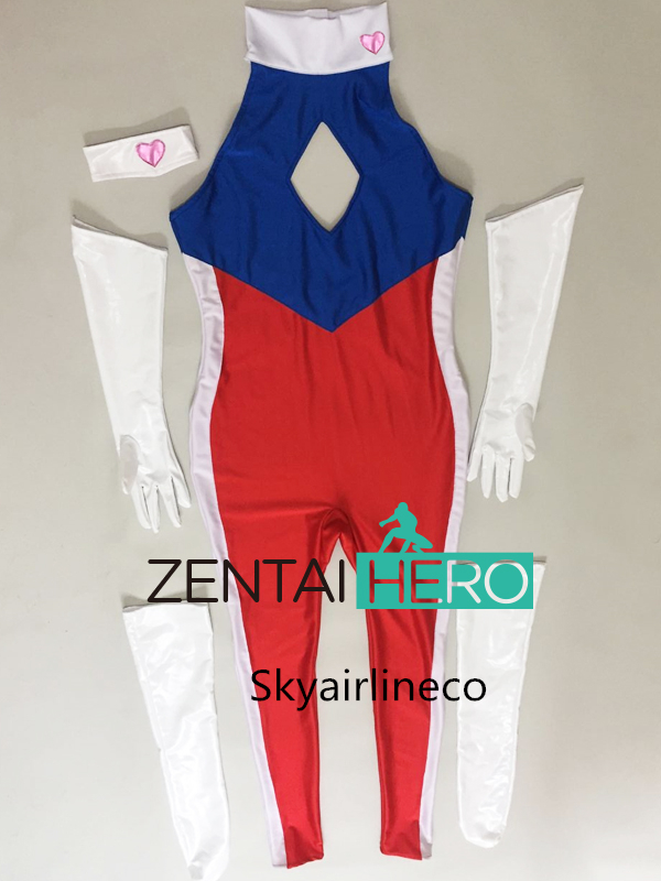 高品質 特撮 ヒロインgiga lady 青赤 レオタード コスプレ衣装 高品質 特撮 ヒロインgiga lady 青赤 レオタード コスプレ衣装