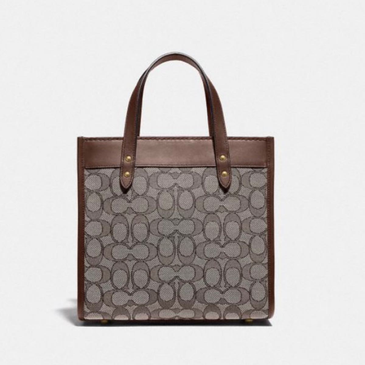COACH コーチ フィールドトート 22 シグネチャー ジャカード ブラウン 3865 COACH コーチ フィールドトート 22 シグネチャー ジャカード ブラウン 3865