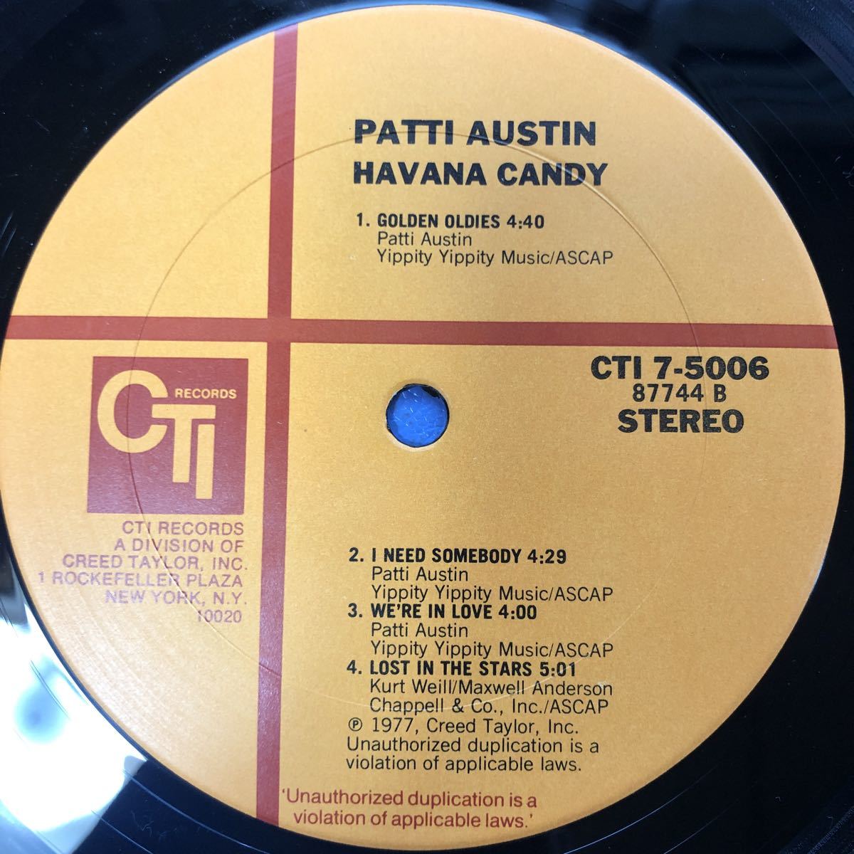 D LP パティ・オースティン Patti Austin Havana Candy jazz フュージョン AOR LP 見開きジャケライナー レコード 5点以上落札で送料無料_画像5