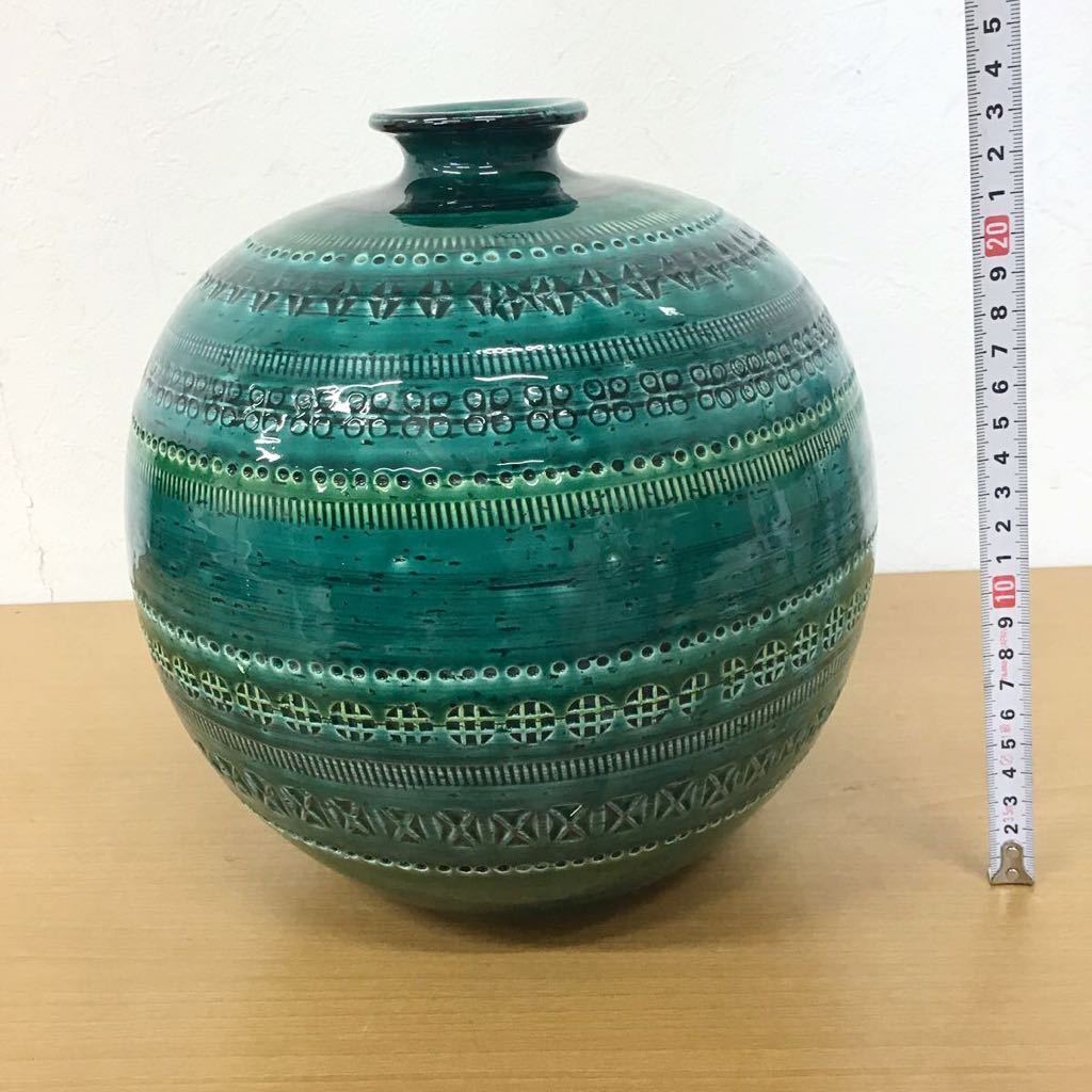 622M）イタリア製 FLAVIA MONTELUPO フラヴィア 花瓶 アンティーク インテリア 古陶磁 時代 