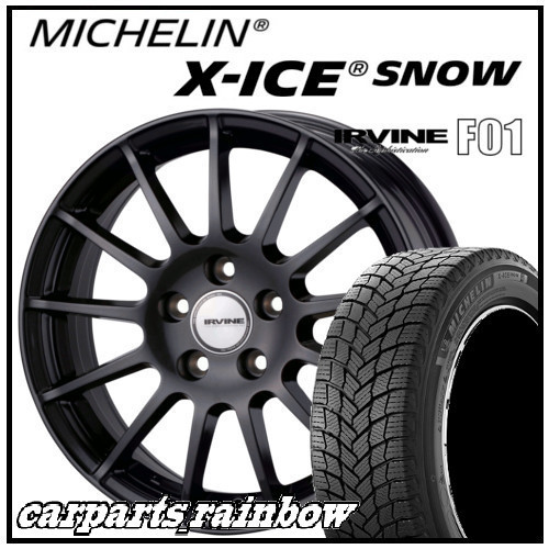 ★ミシュラン X-ICE SNOW 205/60R16＆IRVINE F01 16×6.5J 5/120 +40 φ72.6 GM 1本価格★MINI/R60・R61★ スタッドレスタイヤ